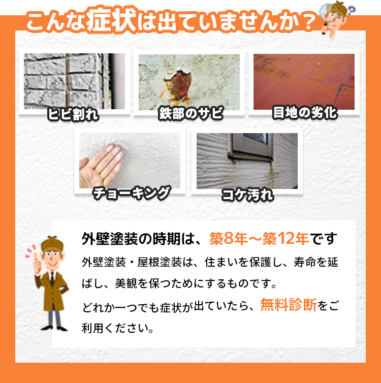 こんな症状はでていませんか?